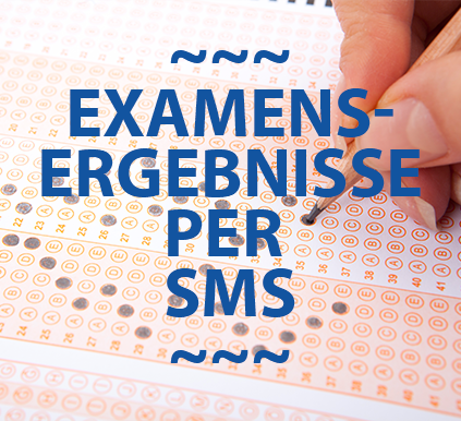 Examensergebnisse per SMS